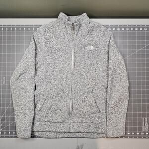 The North Face Maggy Sweater Womens Medium Fleece Full Zip Outdoors Preppy Gray